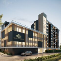 Fachada principal del proyecto Verde Horizonte en Quimbaya.